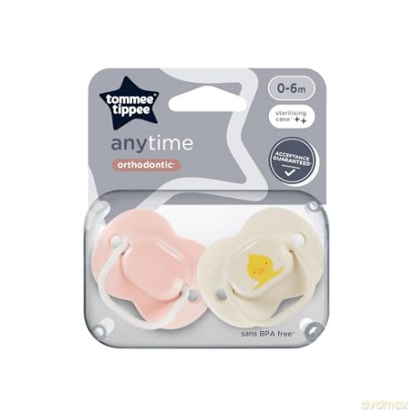 Tommee Tippee Smoczki Uspok Anytime 0-6m Mix 2pak