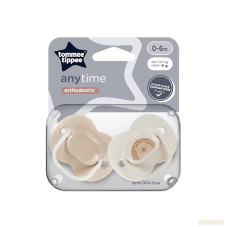 Tommee Tippee Smoczki Uspok Anytime 0-6m Mix 2pak