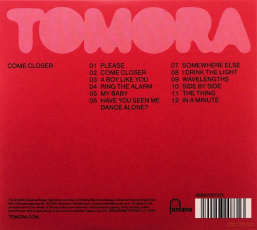 Tomora: Come Closer [CD]