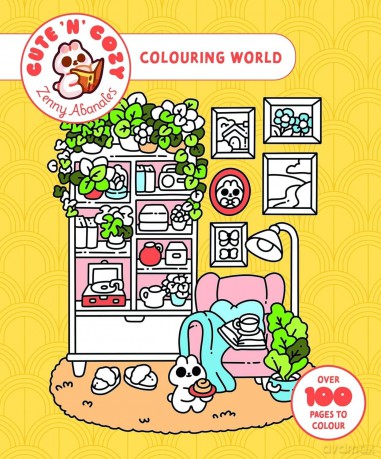 Cute 'n' Cozy Colouring World - Zenny Abanales [KSIĄŻKA]