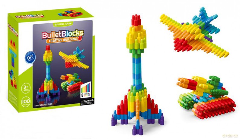 Klocki konstrukcyjne BulletBlocks 100 el. [KLOCKI]