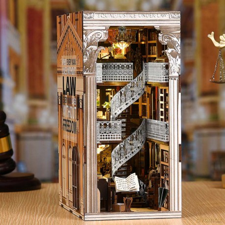 Miniaturowy domek Book Nook Biblioteka Prawa [PUZZLE]