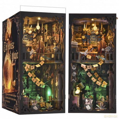 Miniaturowy domek Book Nook Dom czarów [PUZZLE]