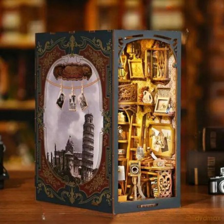 Miniaturowy domek Book Nook Fotografia z dawnych lat [PUZZLE]
