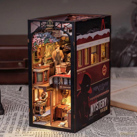 Miniaturowy domek Book Nook Zagadka Orient Expressu [PUZZLE]