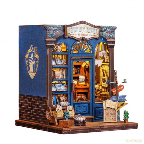 Miniaturowy domek mini Book Nook Drzwi do świata podróży [PUZZLE]