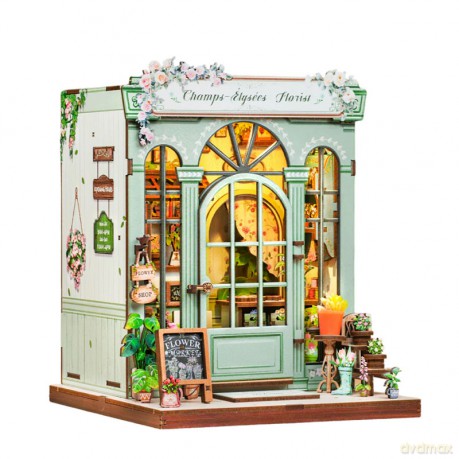 Miniaturowy domek mini Book Nook Kwiaty z Elizejskich Pól [PUZZLE]