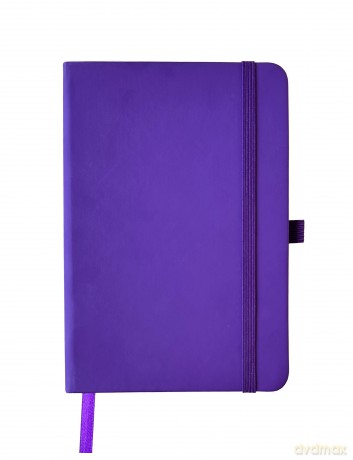 Notes A5 z gumką fioletowy V-2