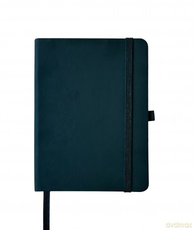 Notes A6 z gumką czarny V-5