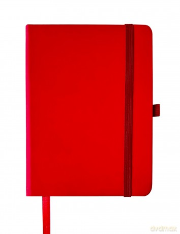 Notes A6 z gumką czerwony V-1