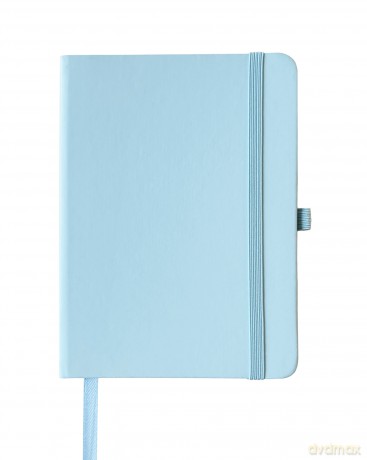 Notes A6 z gumką jasny niebieski V-4