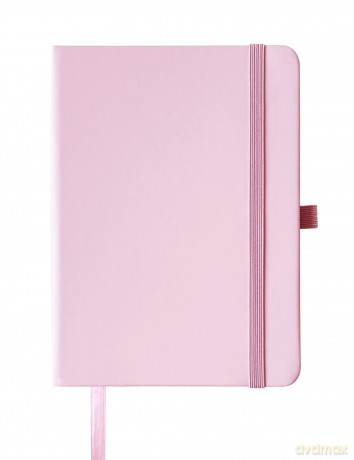 Notes A6 z gumką różowy V-3