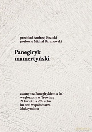 Panegiryk mamertyński - Mamertyn Senior [KSIĄŻKA]