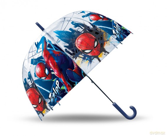 Parasolka Spiderman 46cm manualna przezroczysta SP50108