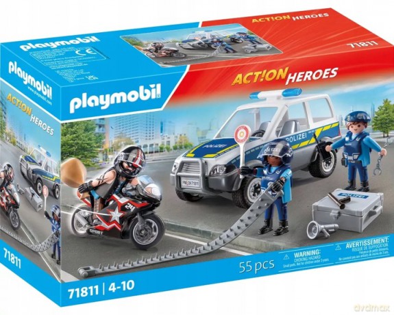 Playmobil Policja w poszukiwaniu przestępcy 71811 [KLOCKI]
