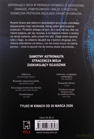 Projekt Hail Mary (okładka filmowa) - Andy Weir [KSIĄŻKA]