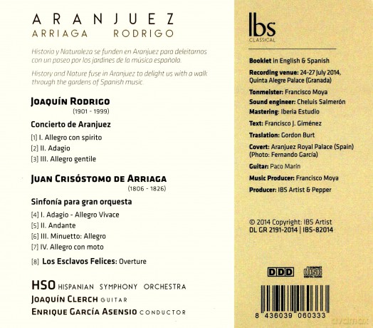 Joaquín Clerch: Aranjuez [CD]