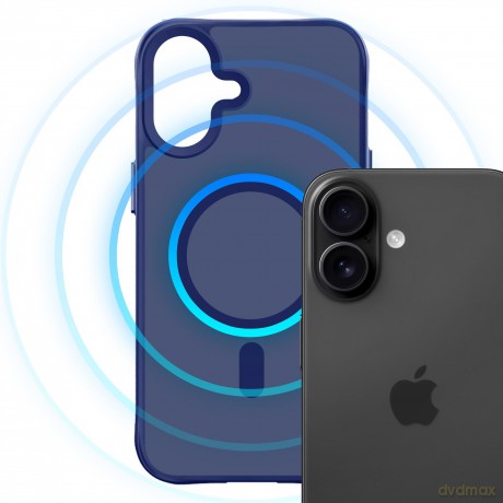 Apple iPhone 16 - 3mk Smoke MagCase Blue