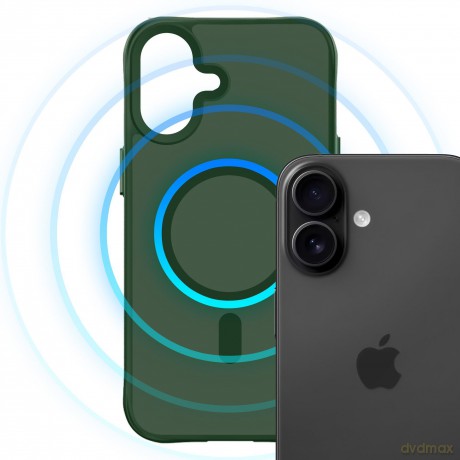 Apple iPhone 16 - 3mk Smoke MagCase Green