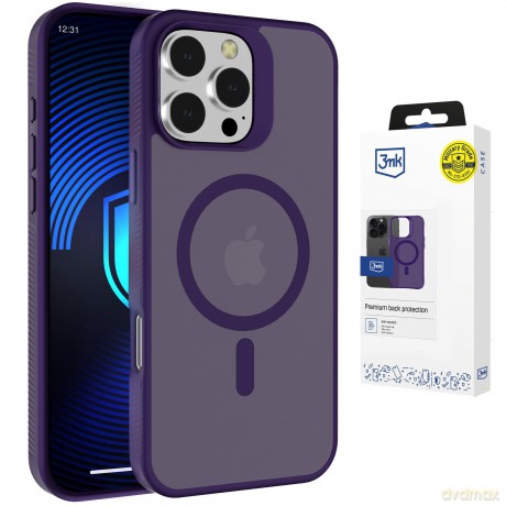 Apple iPhone 16 Pro - 3mk Smoke MagCase Purple