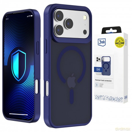 Apple iPhone 17 Pro - 3mk Smoke MagCase Blue