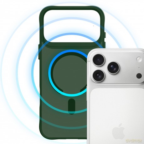 Apple iPhone 17 Pro - 3mk Smoke MagCase Green