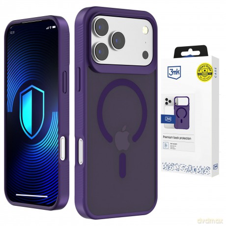 Apple iPhone 17 Pro - 3mk Smoke MagCase Purple