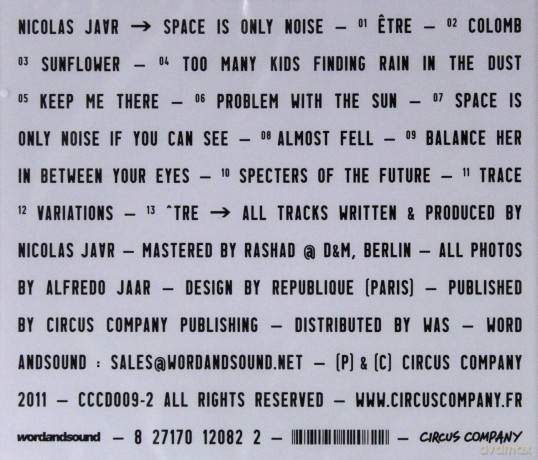Nicolas Jaar: Space Is Only Noise [CD]