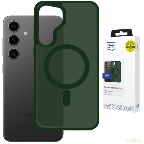 Samsung Galaxy S25 - 3mk Smoke MagCase Green