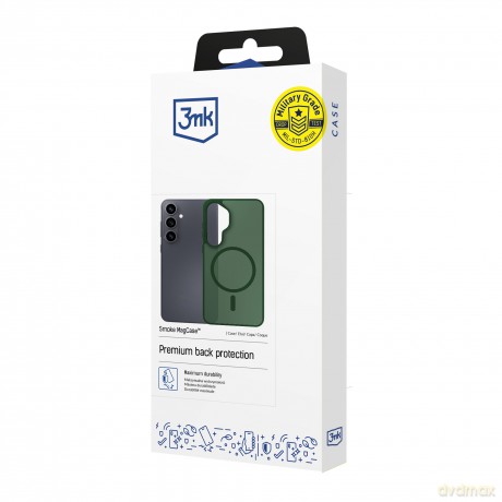 Samsung Galaxy S25 Ultra - 3mk Smoke MagCase Green