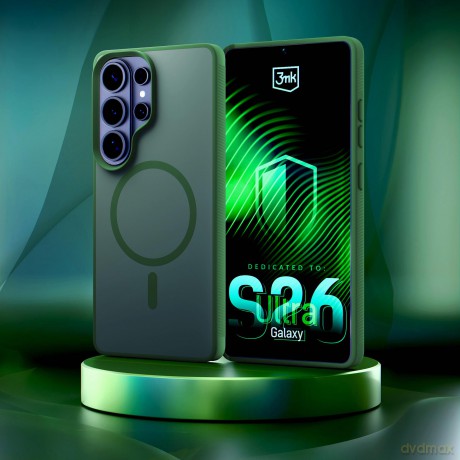 Samsung Galaxy S26 Ultra - 3mk Smoke MagCase Green