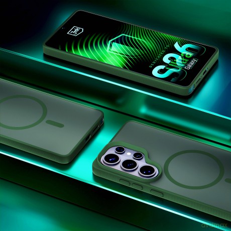 Samsung Galaxy S26 Ultra - 3mk Smoke MagCase Green