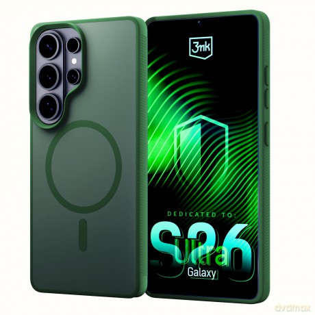 Samsung Galaxy S26 Ultra - 3mk Smoke MagCase Green