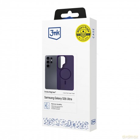 Samsung Galaxy S26 Ultra - 3mk Smoke MagCase Purple