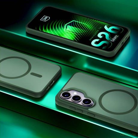 Samsung Galaxy S26+ - 3mk Smoke MagCase Green