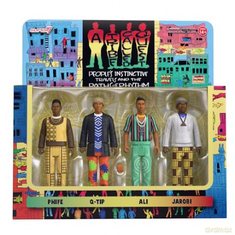 A Tribe Called Quest: A Tribe Called Quest Reaction Figures Wave 1 Peoples Instinctive Travels And The Paths Of Rhythm (4-Pack)