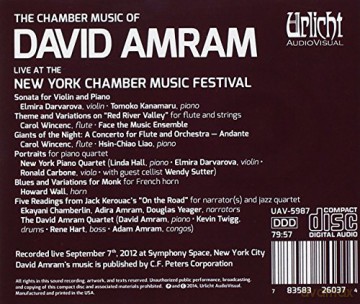 Elmira Darvorova And Many More: David Amram: Chamber Music [CD]