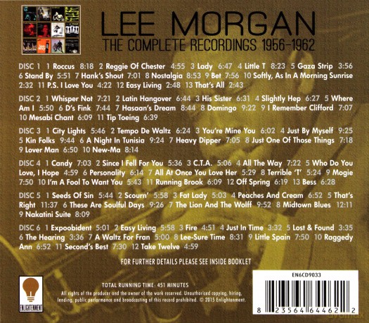 Lee Morgan: Complete Recordings: 1956-1962 (Box) [6CD]
