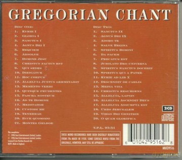 Monastic Choir Of The Abbey Of Saint Pierre De Solesmes: Gregorian Chant [CD]