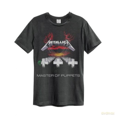 Metallica: Metallica - Masters Of Puppets Amplified Vintage Charcoal Small T-Shirt