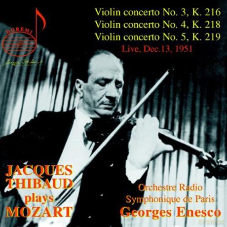 Jacques Thibaud: Plays Mozart [CD]