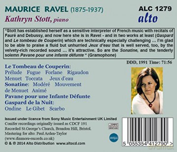Kathryn Stott: Ravel Piano Favourites (Gaspard. Le Tombeau. Sonatine. Pavane) [CD]