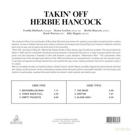 Herbie Hancock: Takin Off (Yellow) [Winyl]