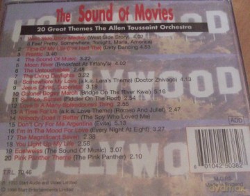 Allen Toussaint Orchestra: The Sound Of The Movies [CD]