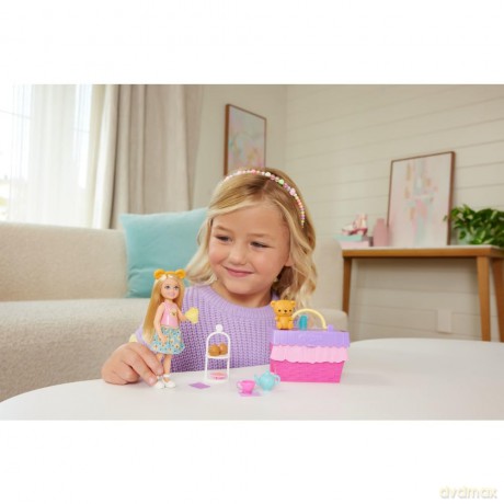 Barbie Chelsea Piknik z podwieczorkiem + lalka