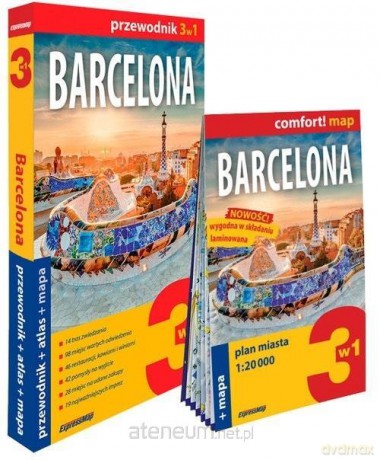 Barcelona 3w1 przewodnik + atlas + mapa - Larysa Rogala [KSIĄŻKA]