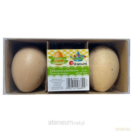 Dekoracje plastikowe zawieszki jajka 3szt