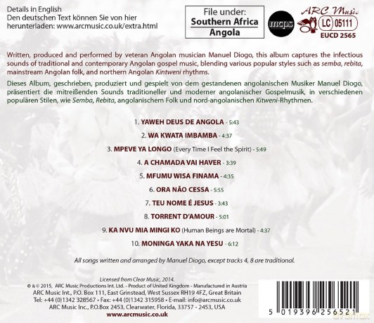 Manuel Diogo: Music Of Angola [CD]