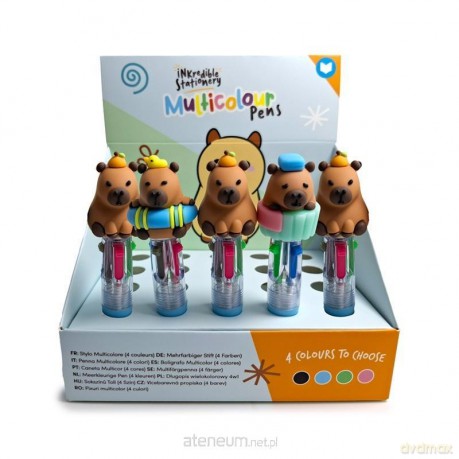 Długopis 4-kolorowy Kapibara (20szt)