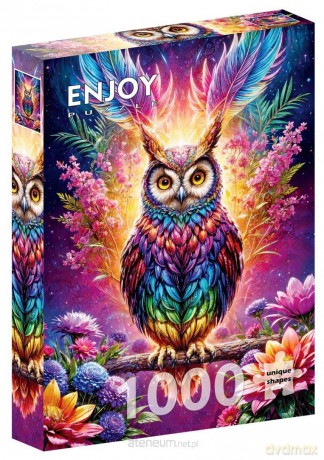 ENJOY 1000 el. Kolorowa sowa [PUZZLE]